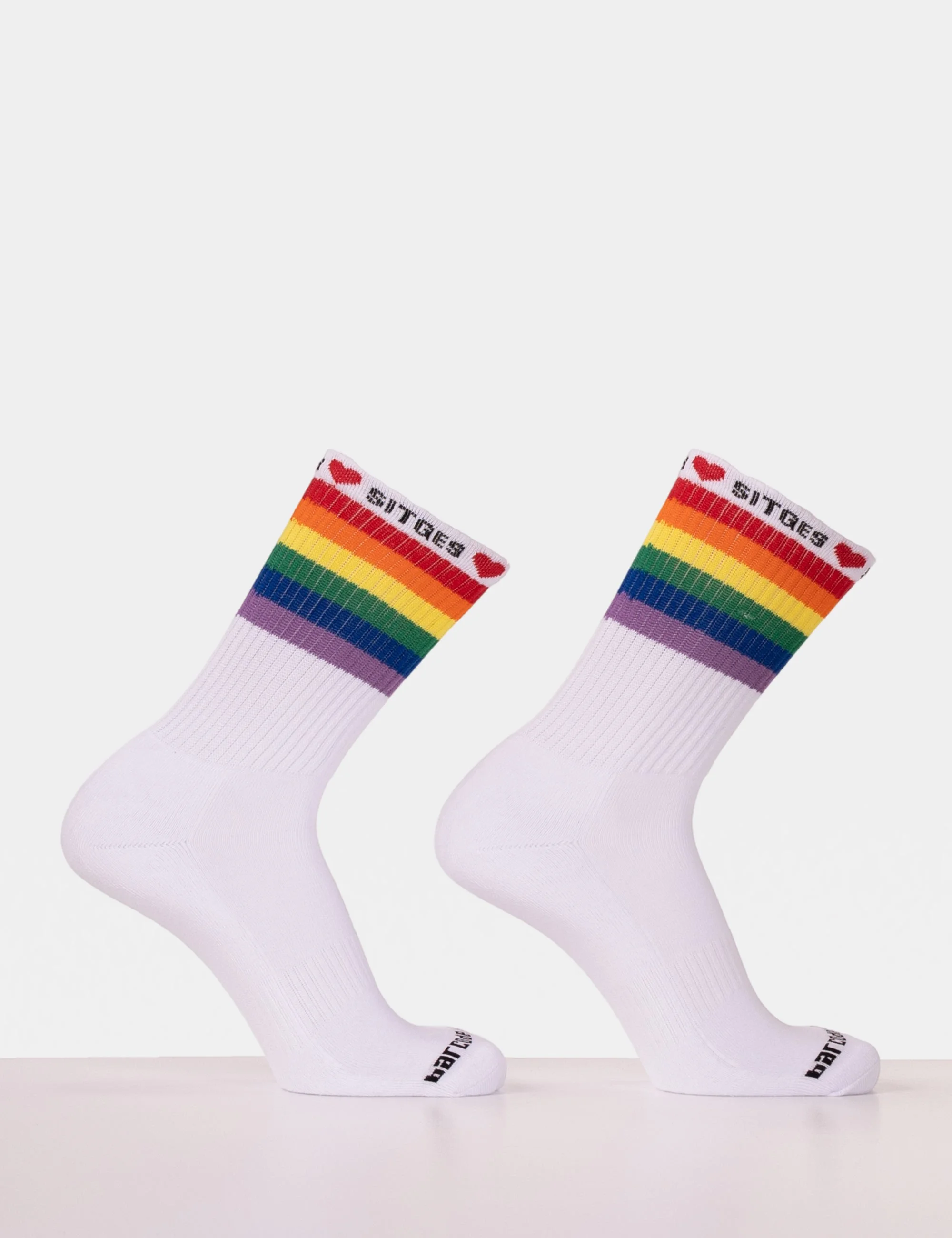 Pride Gym Socks Love Sitges - White