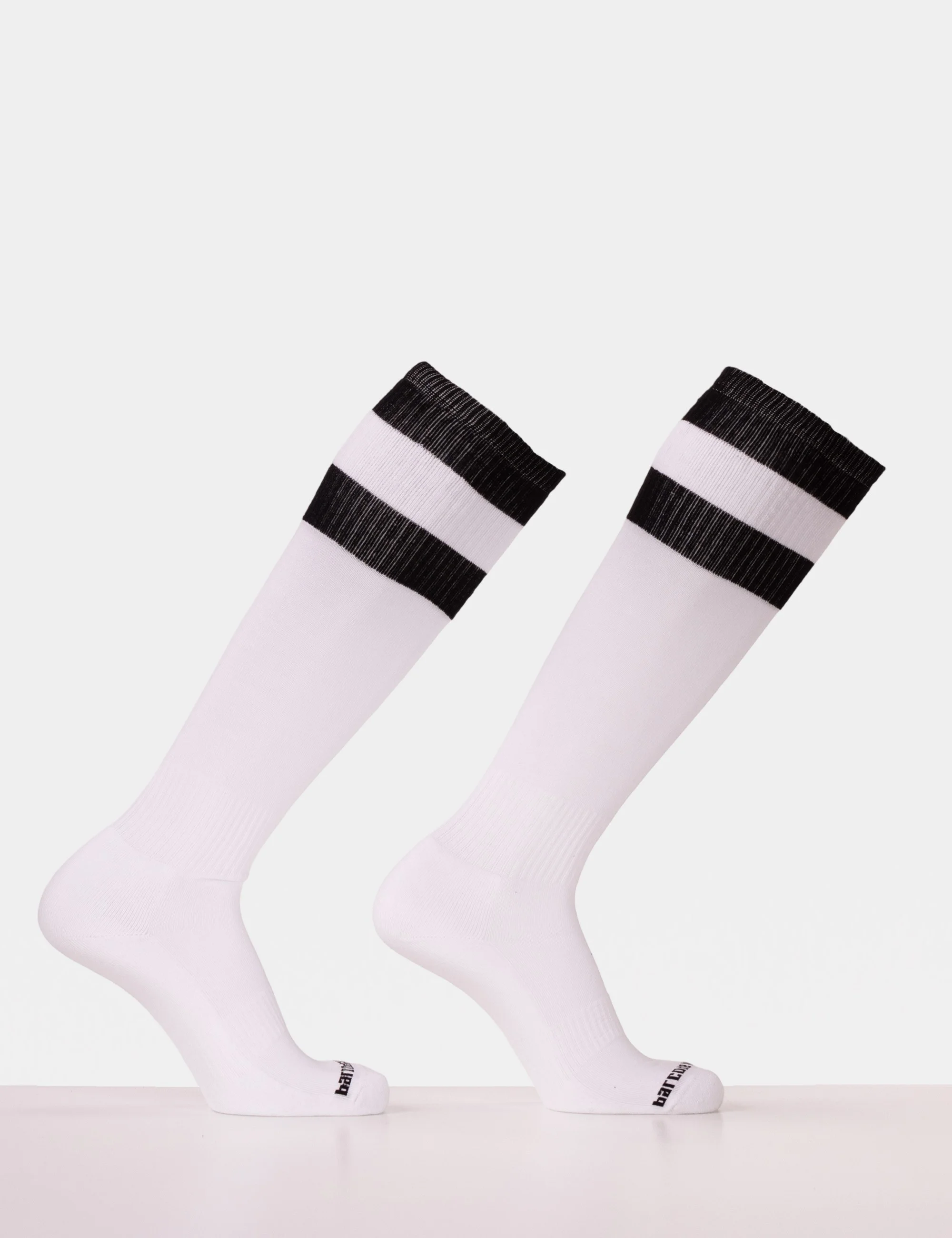 Barcode Football Socks - White-Black