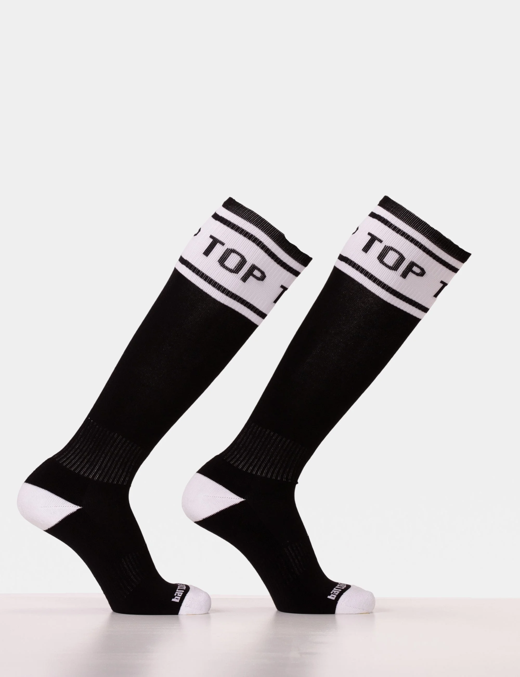 Identity Football Socks Top - Black-White