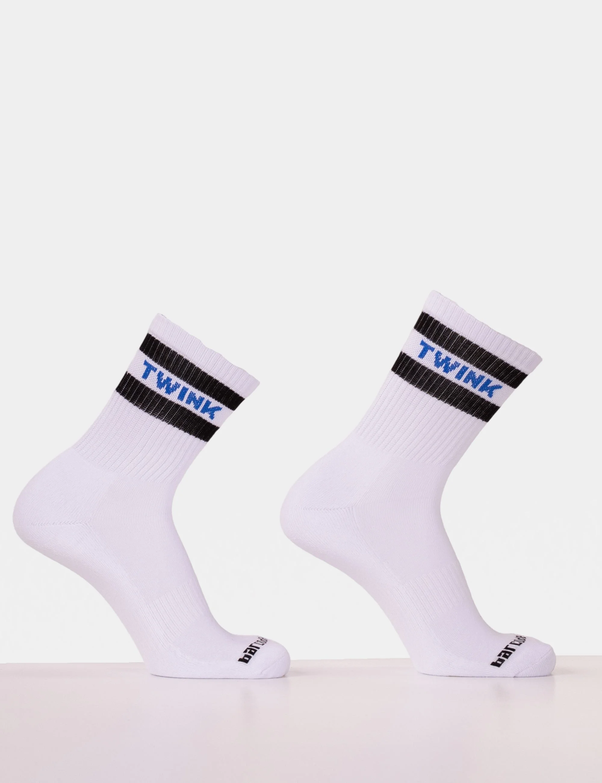 Fetish Half Socks Twink - White-Black