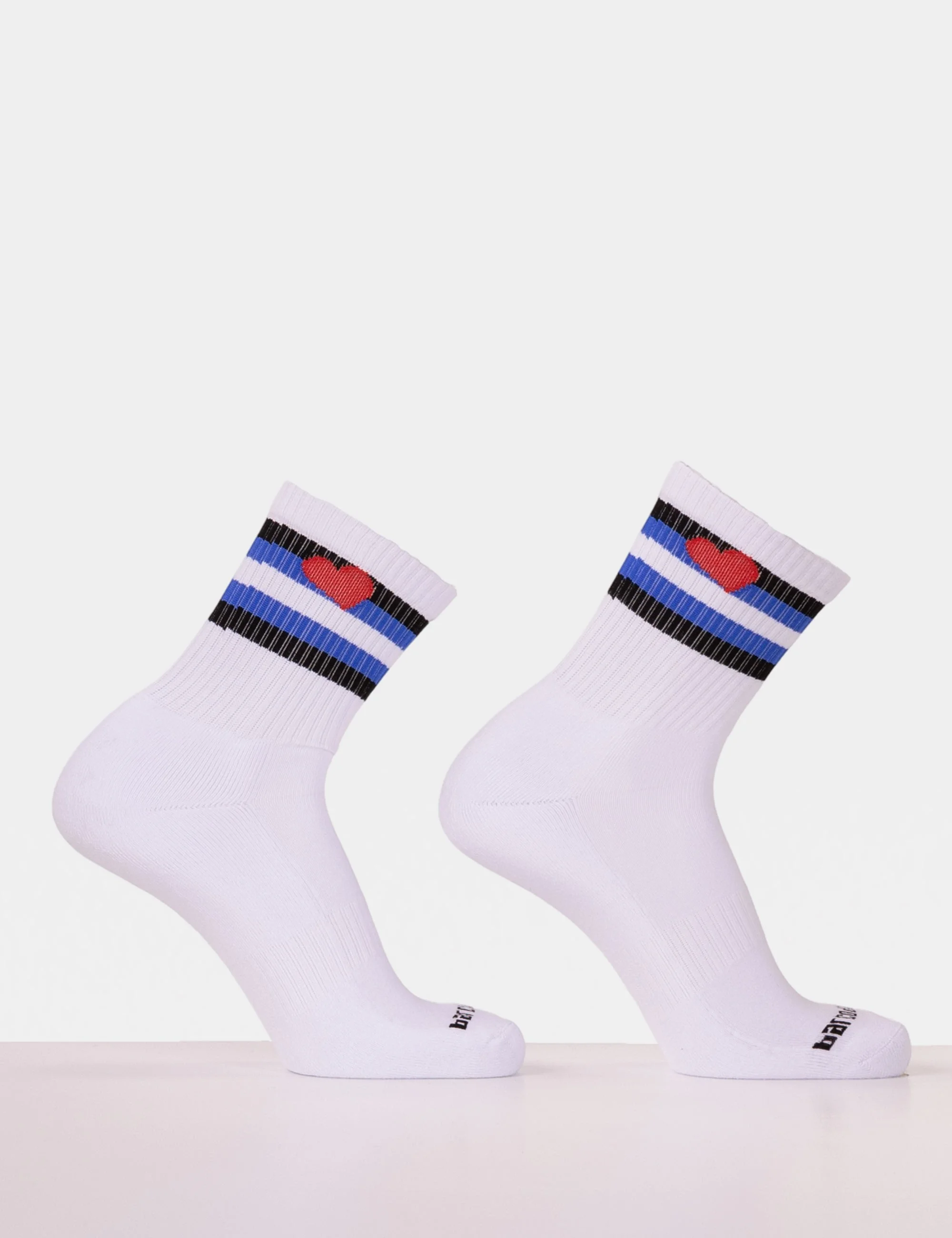 Half Socks Leather - Black-Red-White-Navy