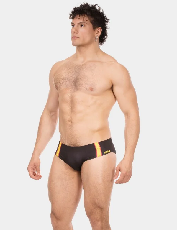 Swim Brief Slut - Black-Yellow