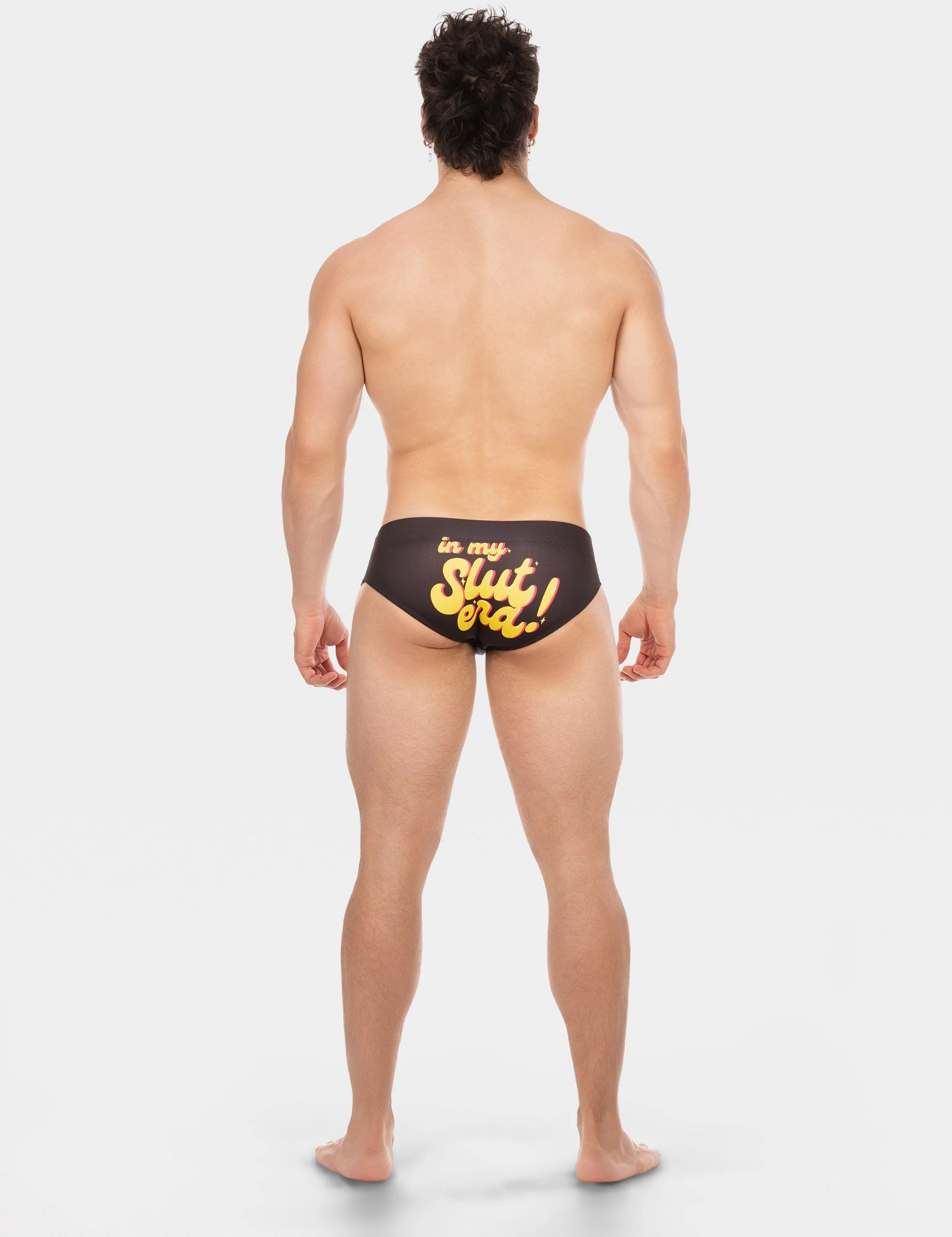 Swim Brief Slut - Black-Yellow