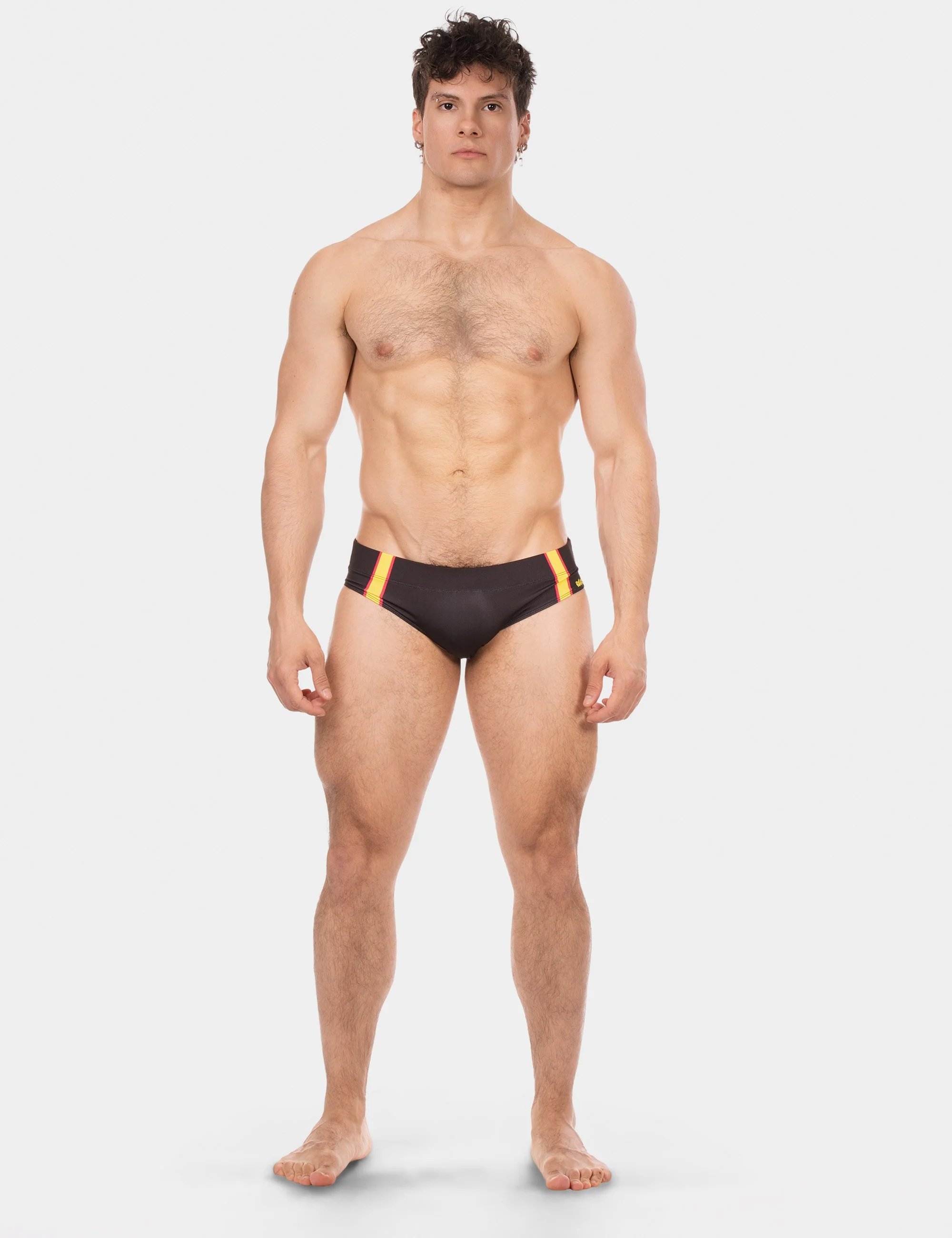 Swim Brief Slut - Black-Yellow