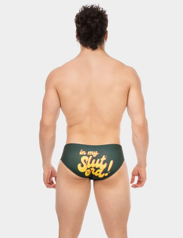Swim Brief Slut - Army-Yellow