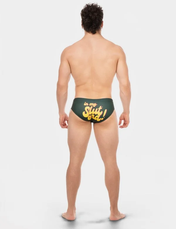 Swim Brief Slut - Army-Yellow