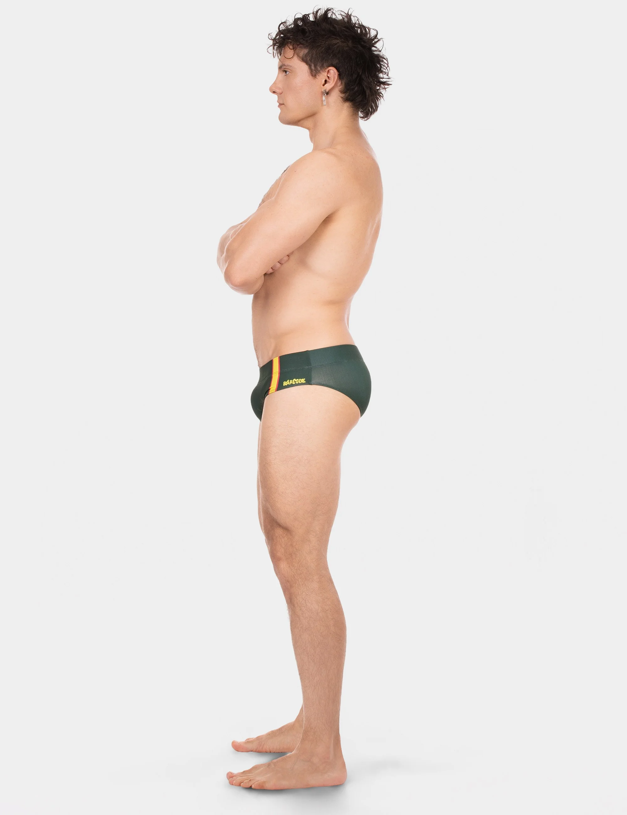 Swim Brief Slut - Army-Yellow