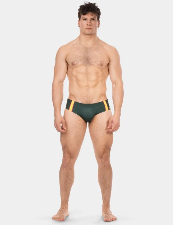 Swim Brief Slut - Army-Yellow