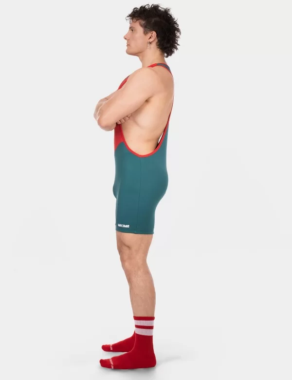 Singlet Luckenwalde - Red-White-Petrol