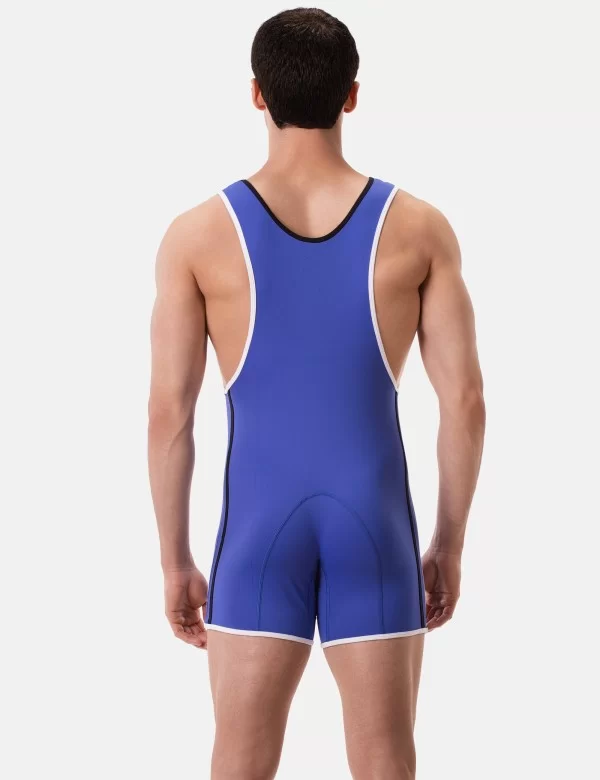 Singlet Allan - Royal-Black-White