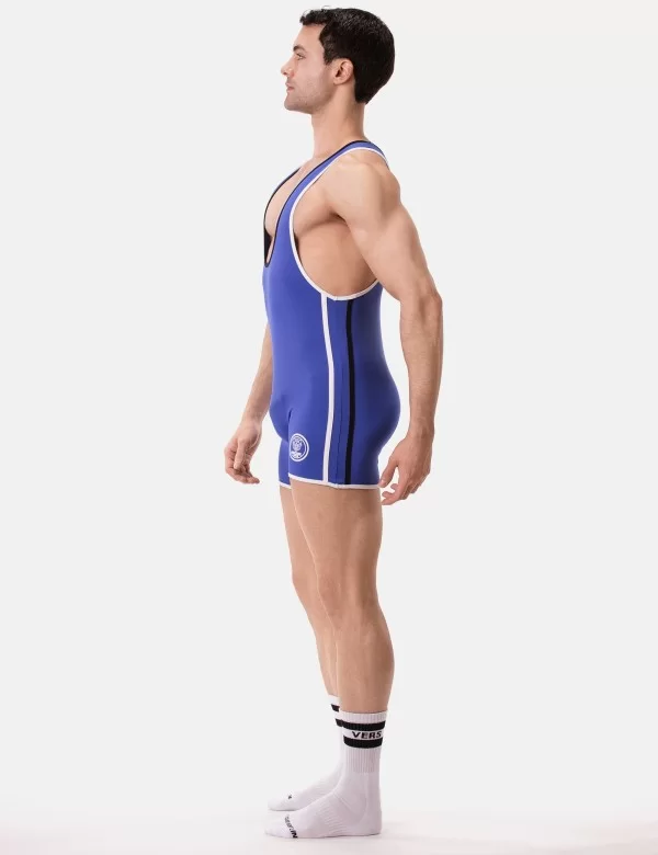 Singlet Allan - Royal-Black-White