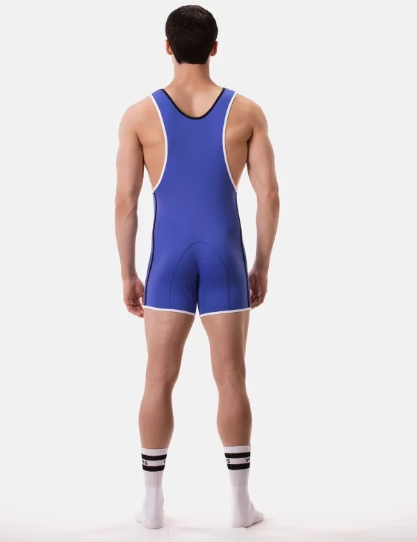 Singlet Allan - Royal-Black-White