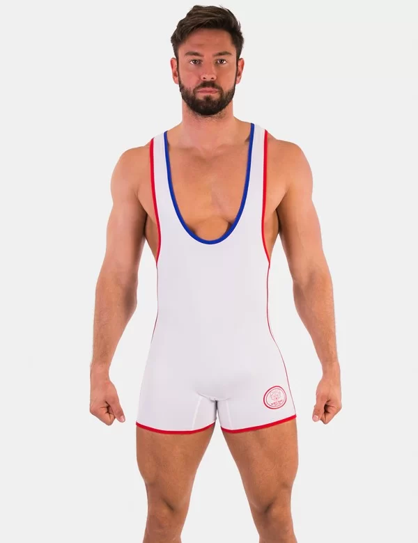 Singlet Allan - White-Red-Royal