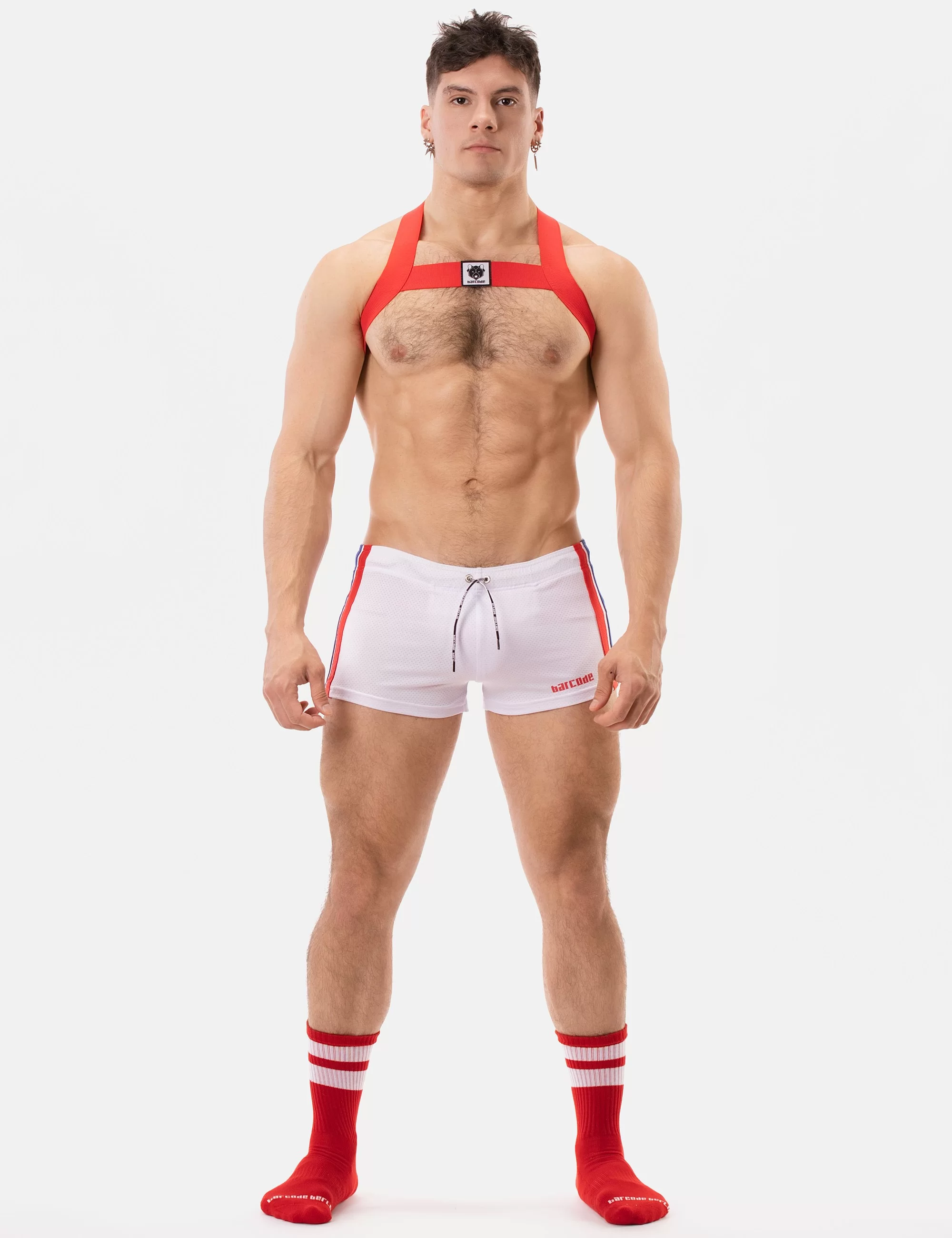 Short Timur - White-Red-Royal