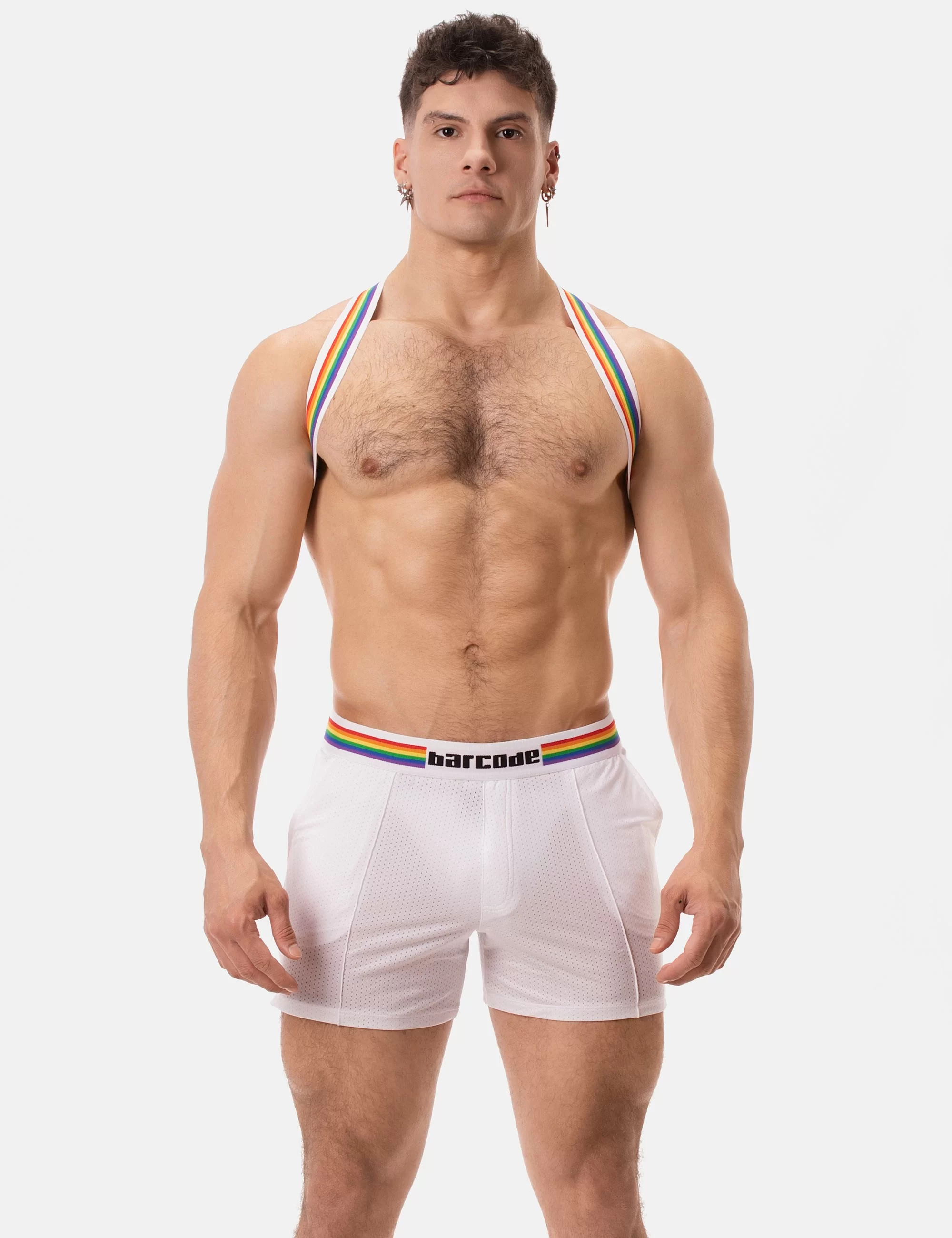 Barcode Pride Short - White