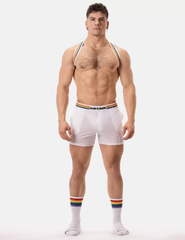 Barcode Pride Short - White