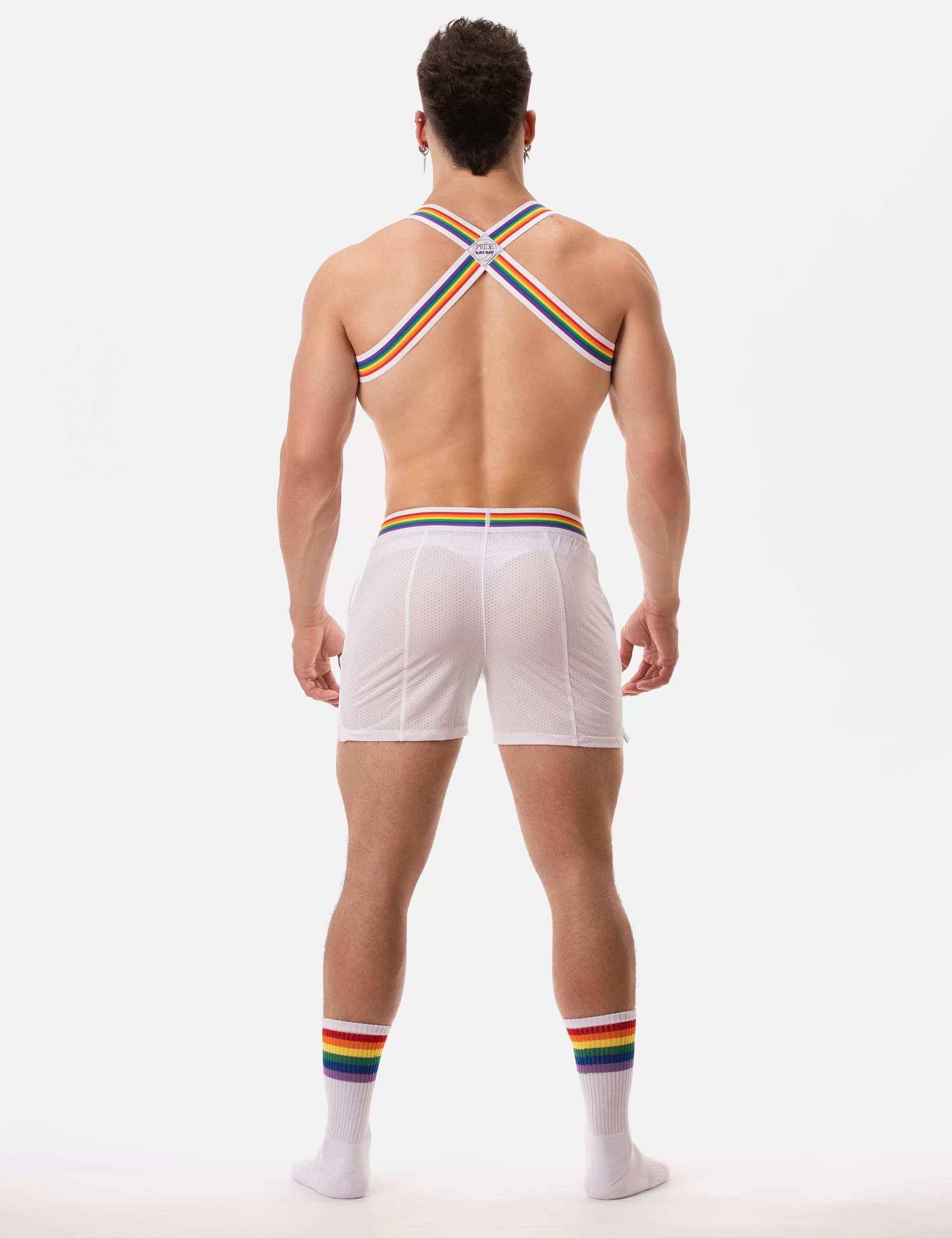 Barcode Pride Short - White