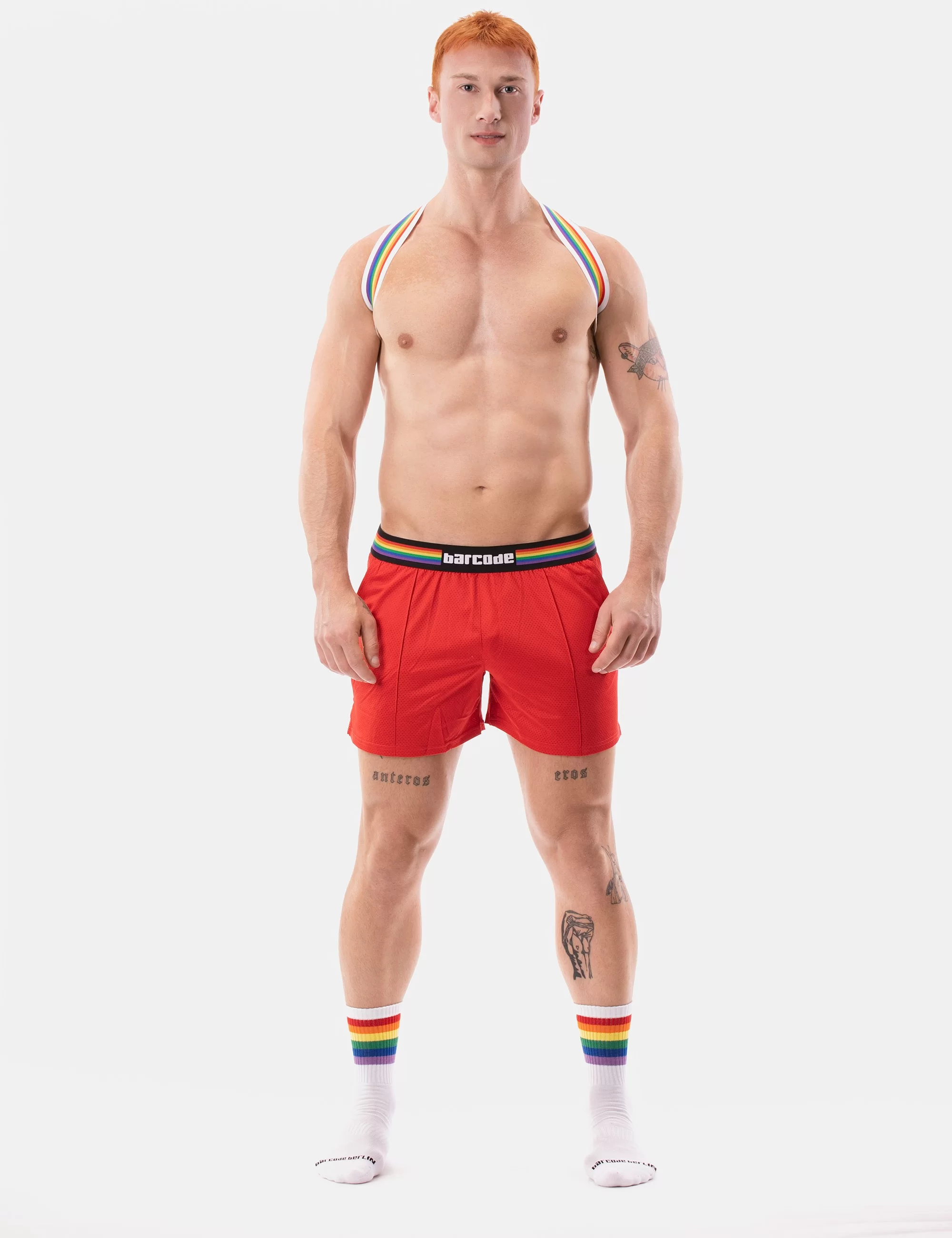 Barcode Pride Short - Red
