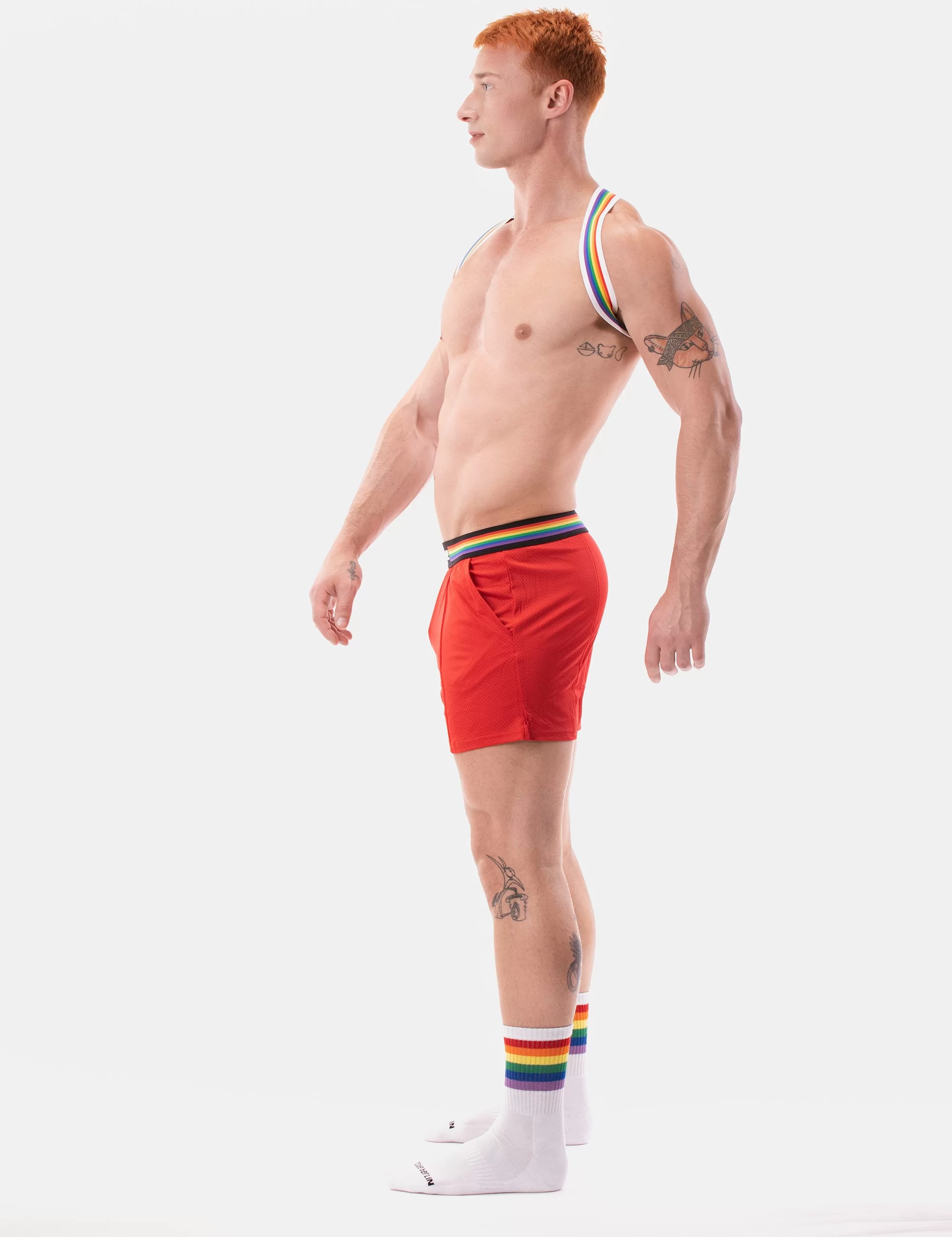 Barcode Pride Short - Red