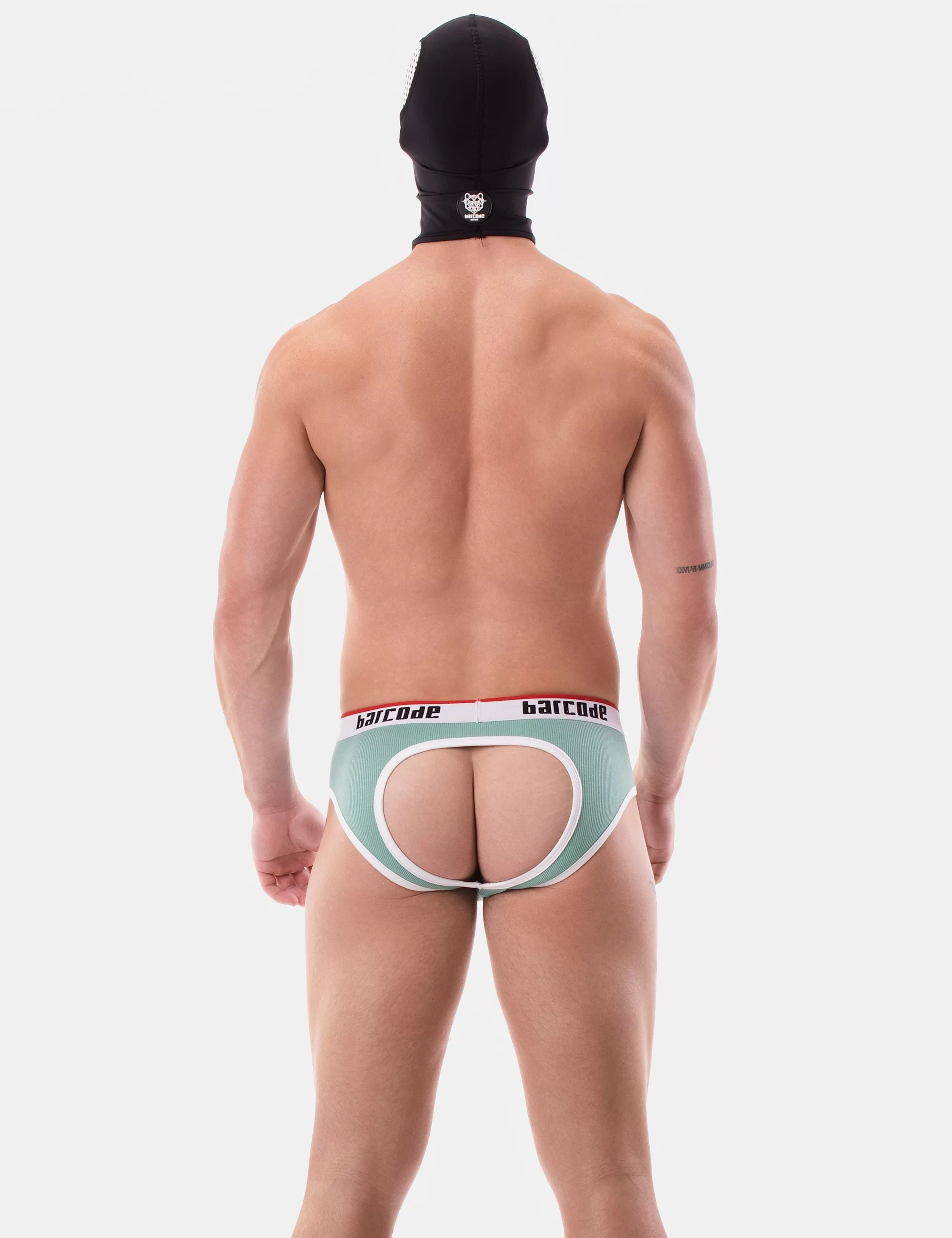 Mesh Eye Hood Troy - Black-White