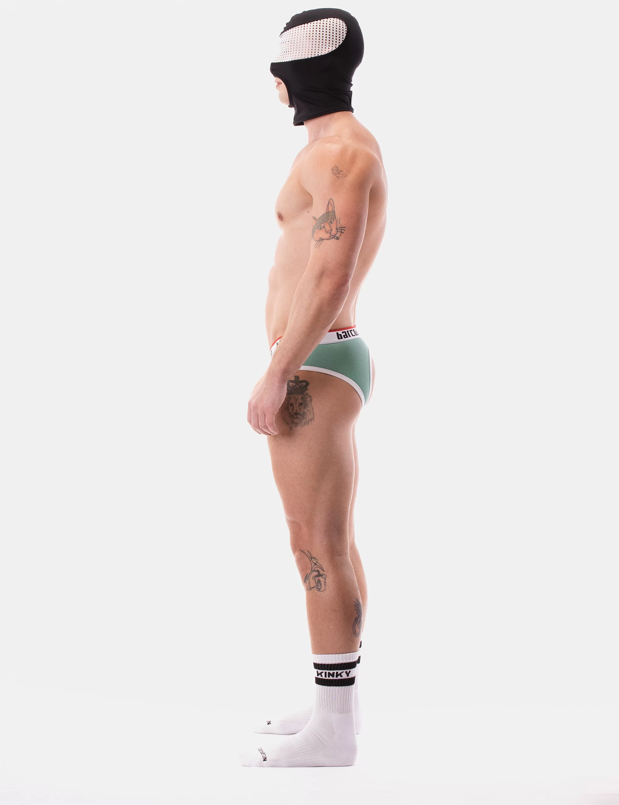 Mesh Eye Hood Troy - Black-White
