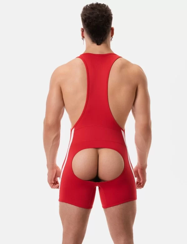 Backless Singlet Dastin - Red-White