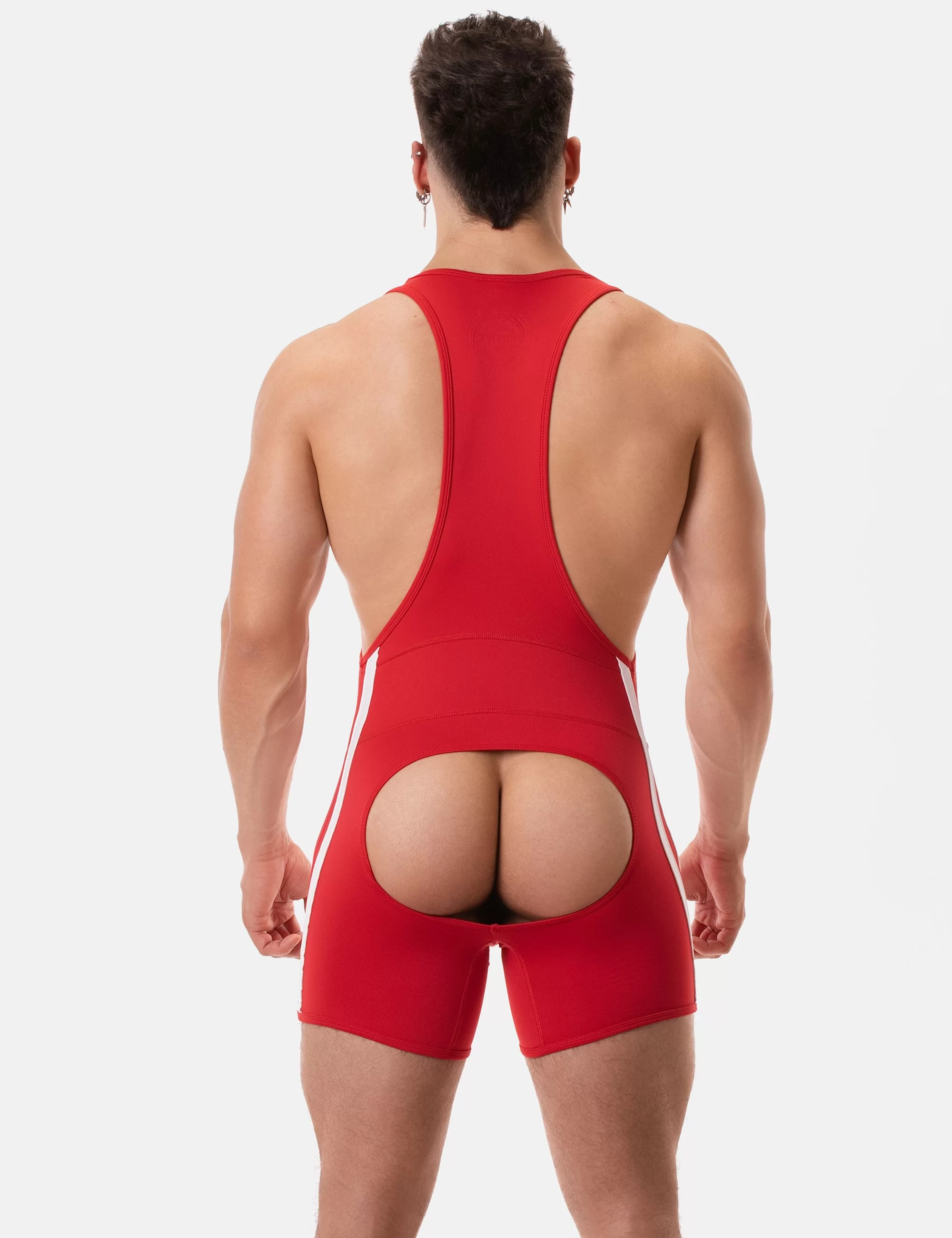 Backless Singlet Dastin - Red-White