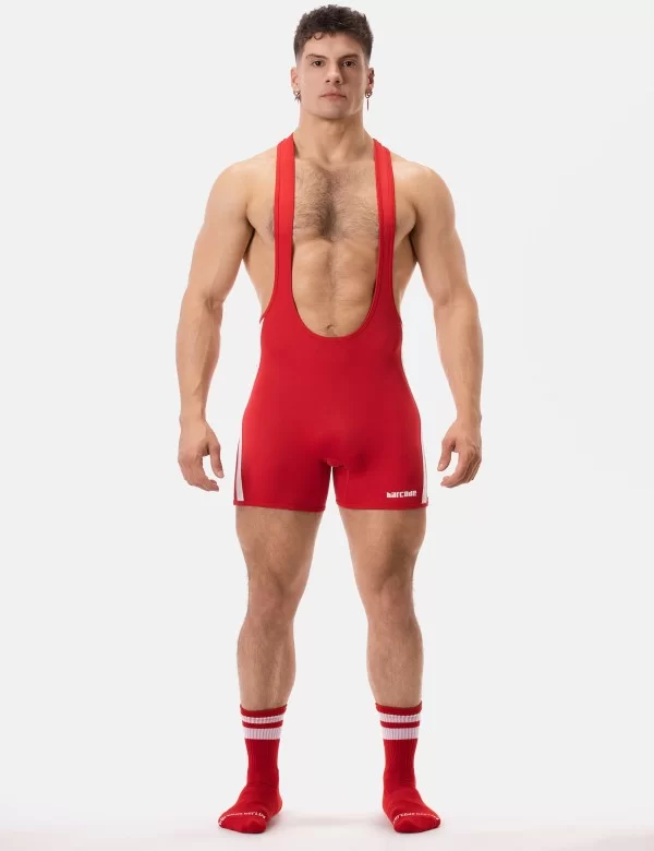Backless Singlet Dastin - Red-White