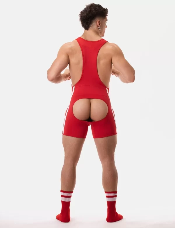 Backless Singlet Dastin - Red-White