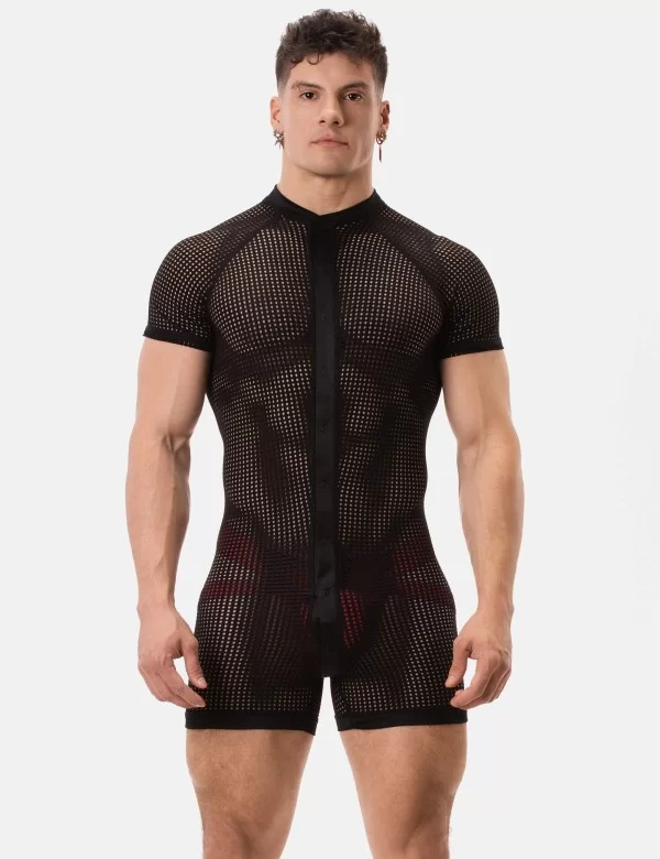 Mesh Union Suit Ruriko - Black