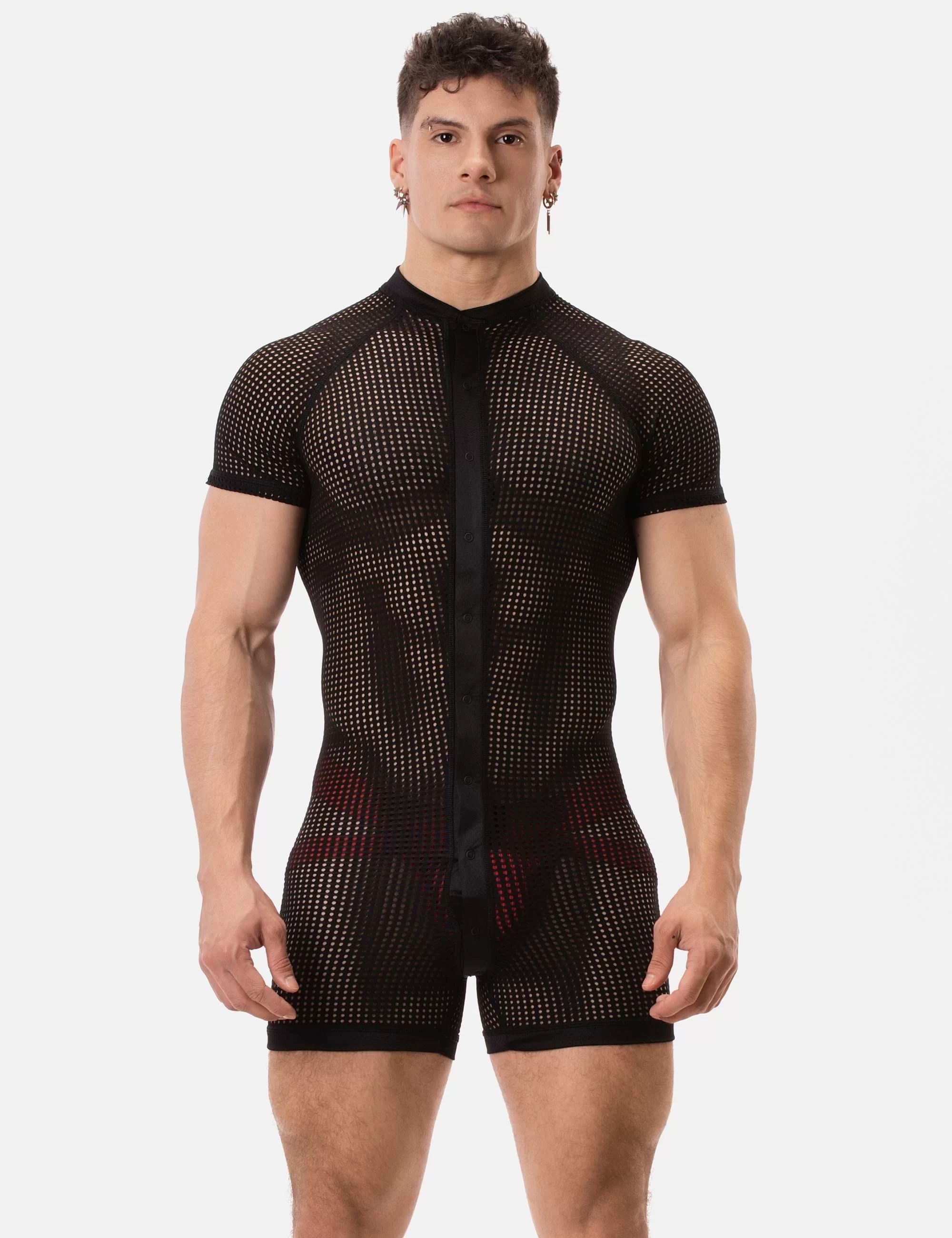 Mesh Union Suit Ruriko - Black