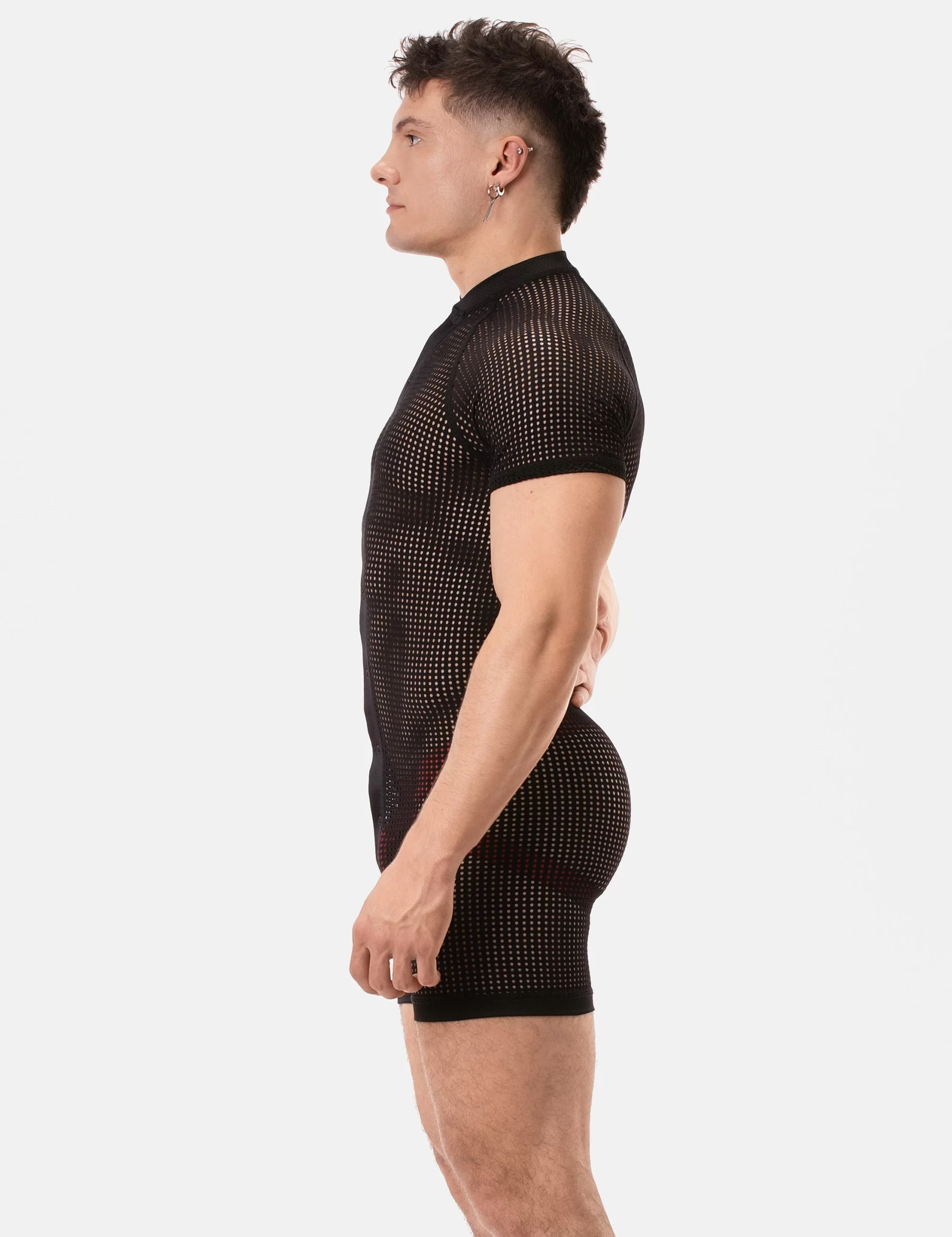 Mesh Union Suit Ruriko - Black