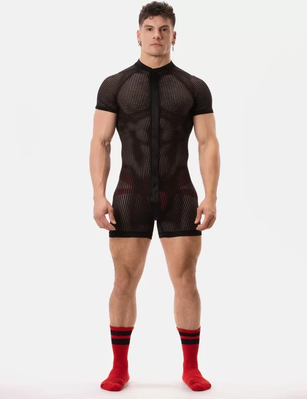 Mesh Union Suit Ruriko - Black