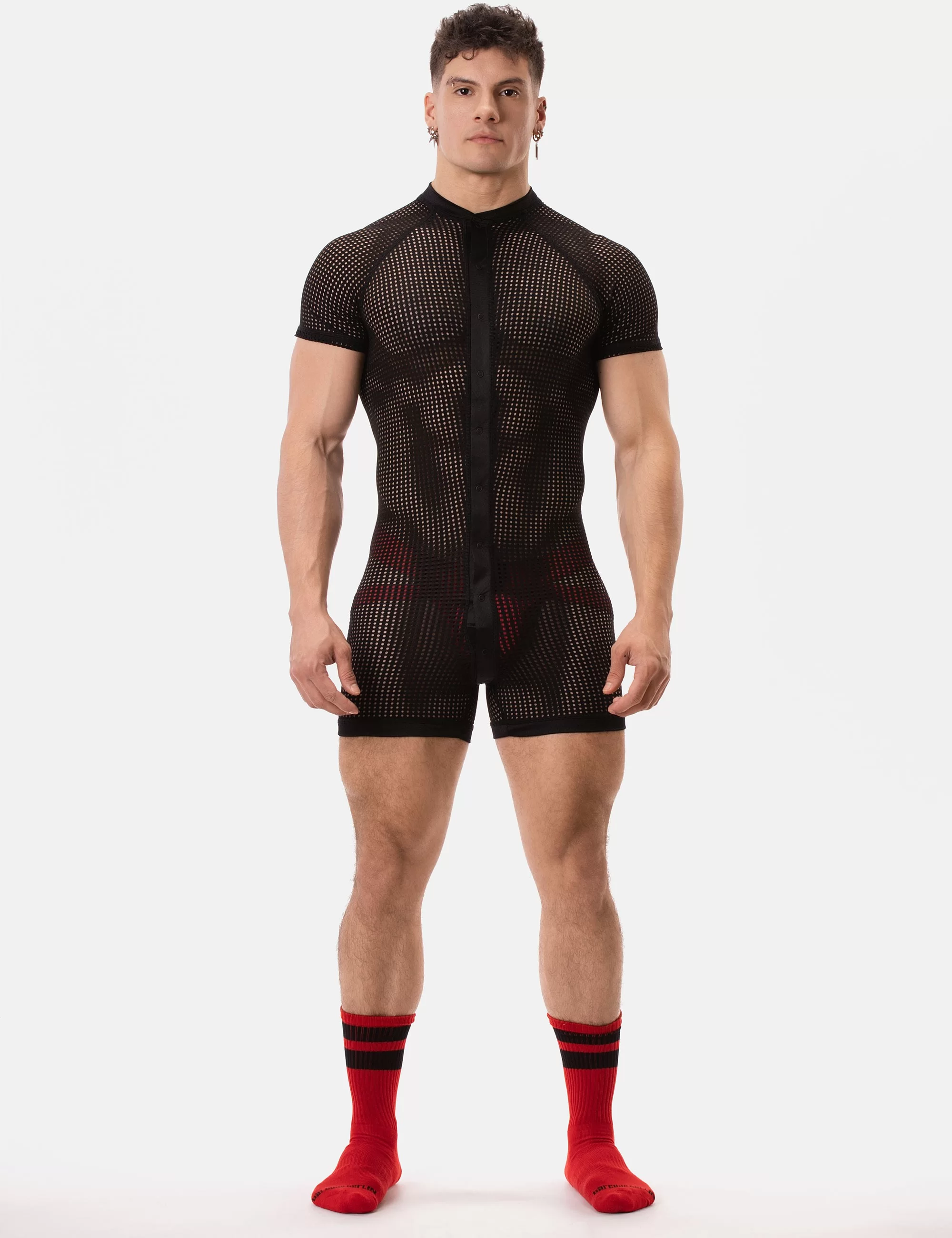 Mesh Union Suit Ruriko - Black