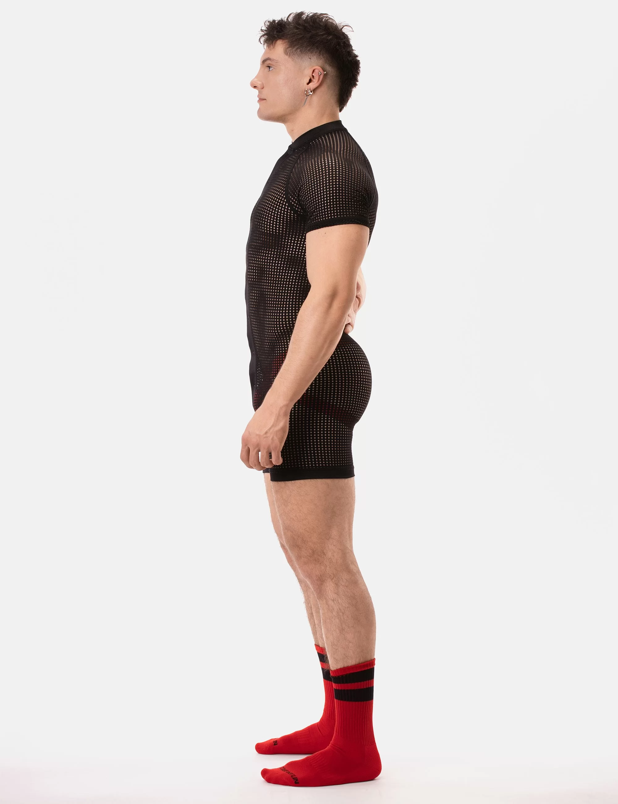 Mesh Union Suit Ruriko - Black