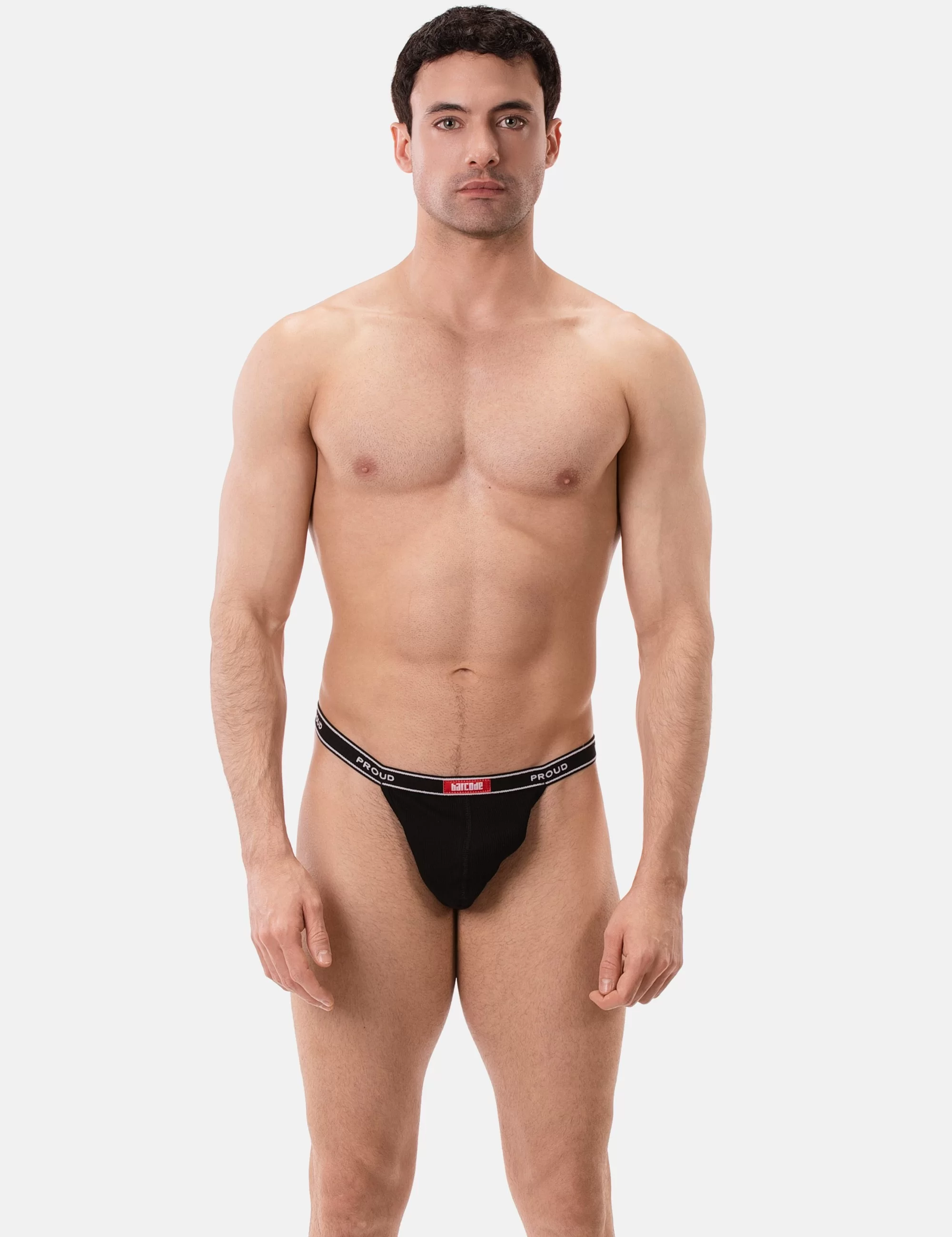 Rib Thong Proud B - Black