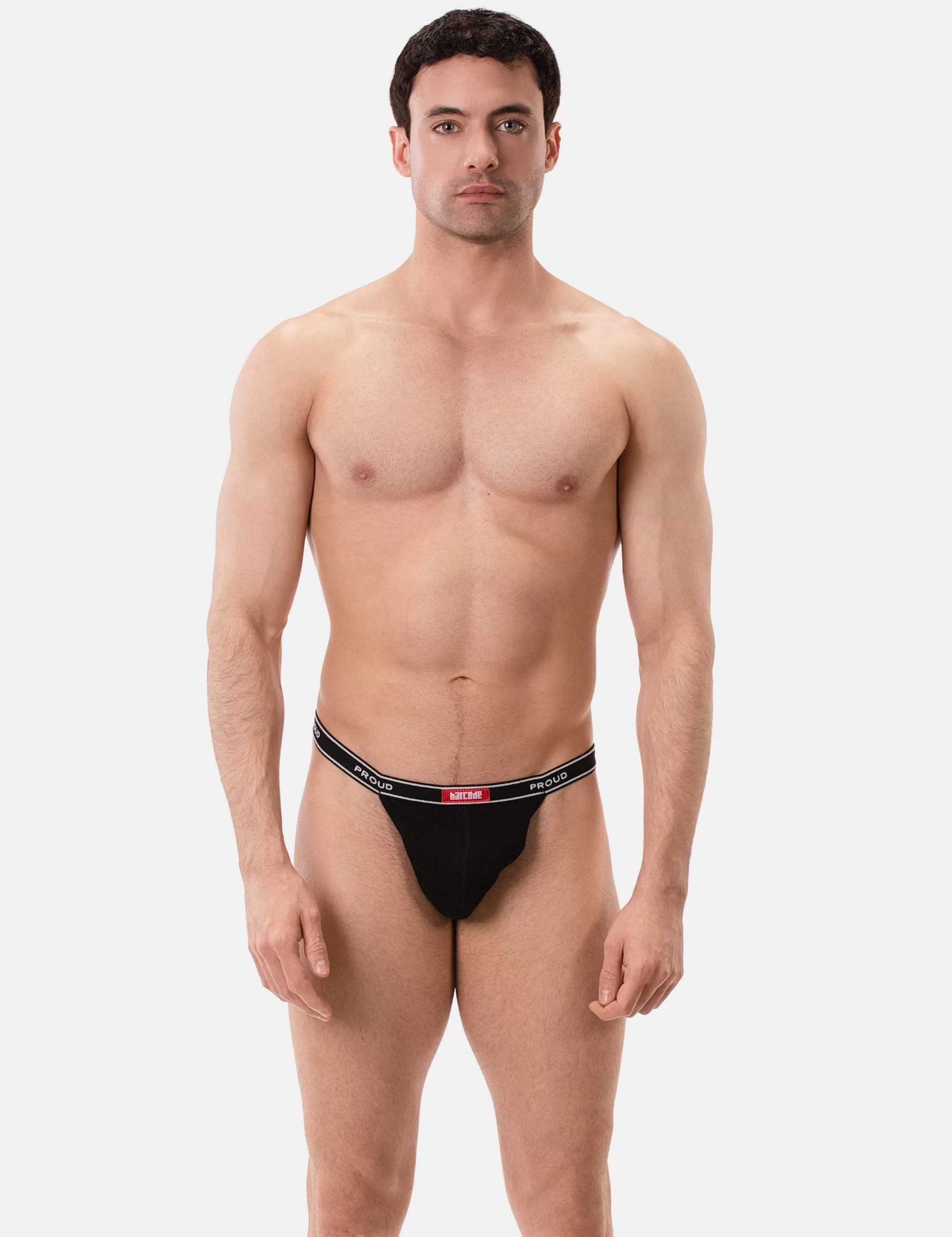 Rib Thong Proud B - Black