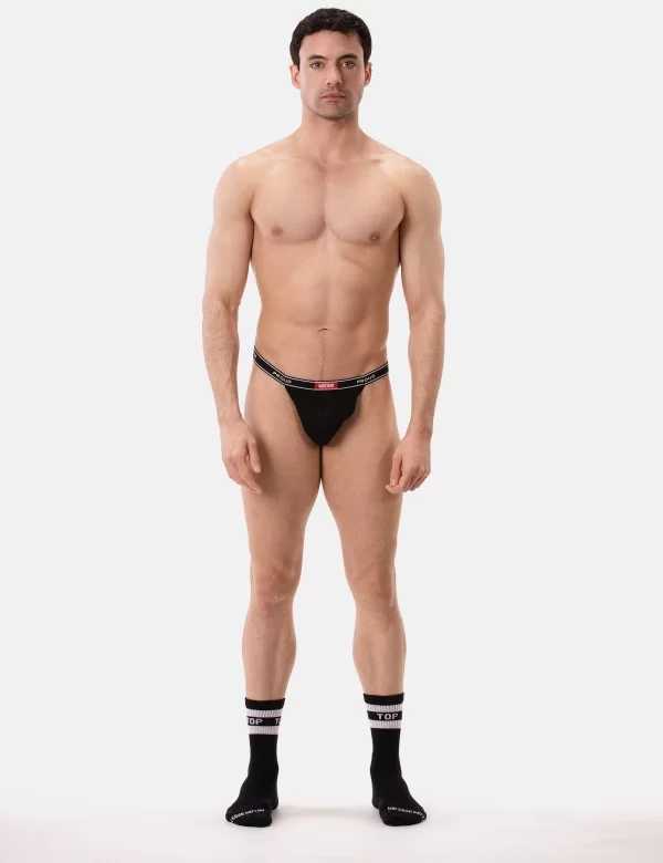 Rib Thong Proud B - Black